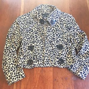 Cropped Leopard jacket